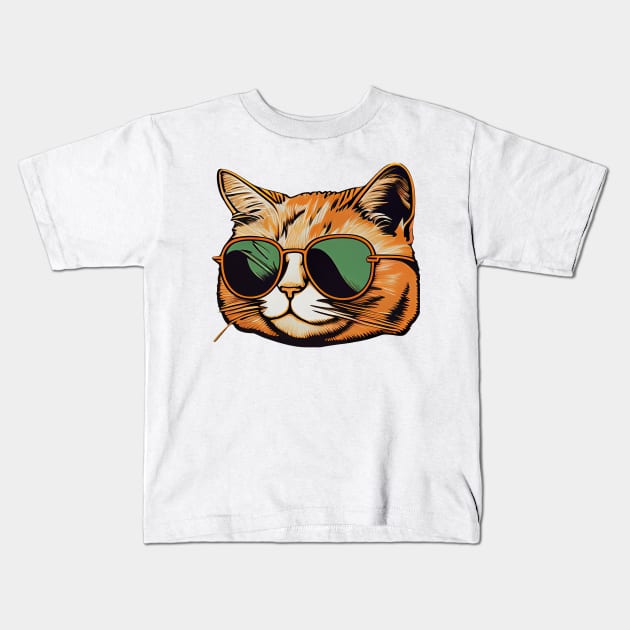 Cool Kitty Kids T-Shirt by stkUA